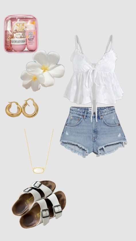 Cute Summer Outfits For Teens Aesthetic, Cute Outfit Boards, Teen Girl Summer Outfits, Clean Girl Summer Outfits, Summer Outfits Teen, Clean Girl Outfits Summer, Florida Outfit Ideas, Hawaii Outfit Ideas