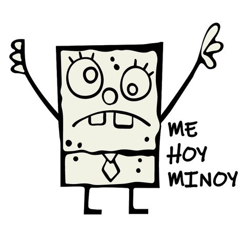 SpongeBob DoodleBob Me Hoy Minoy Sticker. Has anyone seen an eraser? Or a piece of paper. Doodle Bob (antagonist of the SpongeBob series) here and we clearly need to do something about it!. #cartoon #SpongeBob #DoodleBob Spongebob Doodlebob Tattoo, Paper Spongebob, Sponge Bob Doodle, The Spongebob, Spongebob Simple Tattoo, Doodle Spongebob, Doodle Bob Wallpaper, Doodlebob Painting, Spongebob Tattoo Design