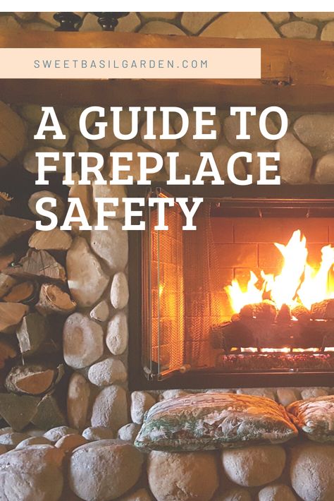 Fireplace Maintenance, Basil Garden, Fireplace Safety, Safety Checklist, Fireplace Lighting, Home Binder, Chimney Sweep, Sweet Basil, Stove Fireplace