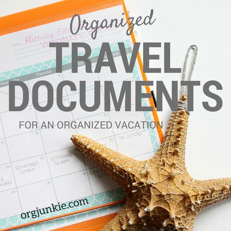 Organized Travel Documents for an Organized Vacation Vietnam Vacation, Organized Travel, Diy Travel Accessories, Travel Document Organizer, Family Travel Quotes, Gulliver's Travels, Travel Documents, Traveling Tips, Family Organizer