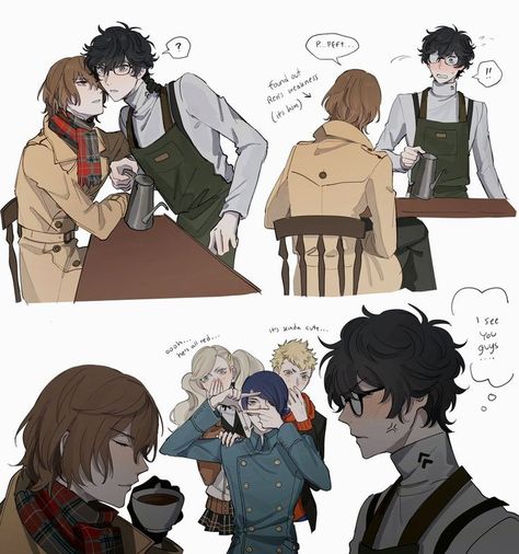 Goro Akechi X Joker, Akira Kurusu X Goro Akechi, Persona 5 Comics, Akeshu Fanart, Persona 5 Akechi X Akira, Persona 5 Joker X Akechi, Shuake Persona5, Shuake Fanart, Goro Akechi X Akira Kurusu