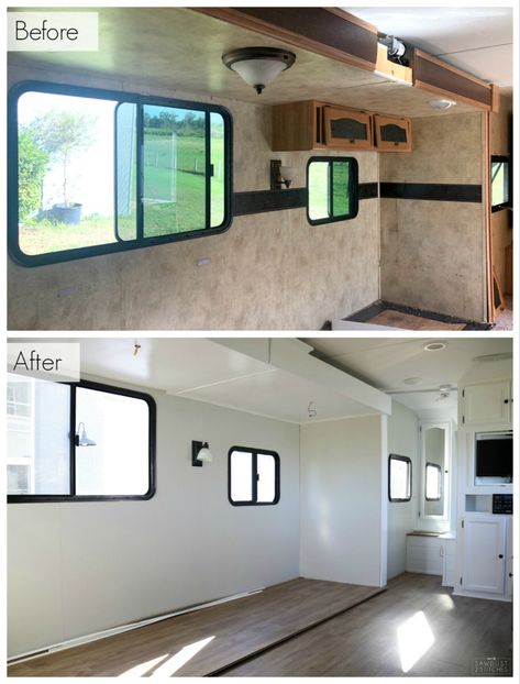 Astuces Camping-car, Motorhome Remodel, Camper Renovations, Glamper Camper, Rv Redo, Rv Interior Remodel, Camper Redo, Vintage Camper Remodel, Camper Trailer Remodel