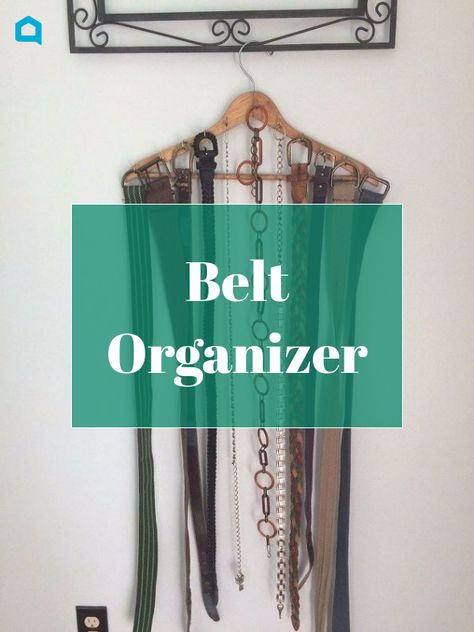 Belt Hanger Ideas, Apple Crate Shelves, Belt Collection, Belt Organizer, Belt Storage, Belt Hanger, Crate Diy, Old Crates, Simple Closet