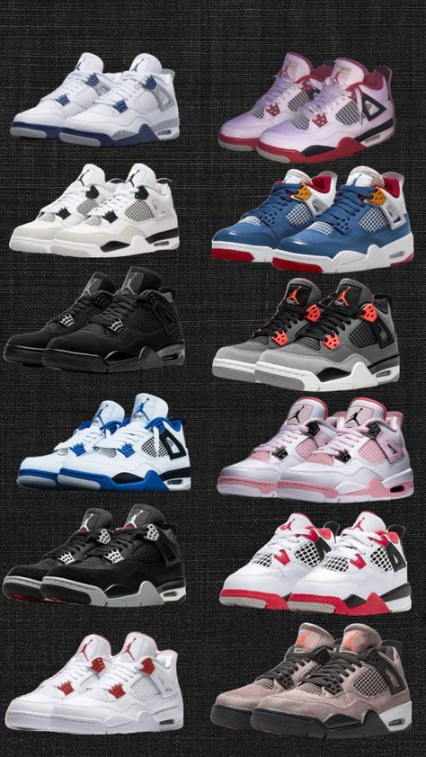 Jordan Retro 4, Retro 4, Cute Outfits For School, Autumn And Winter, Appliques, Air Jordans, Jordan, Cuff, Fish