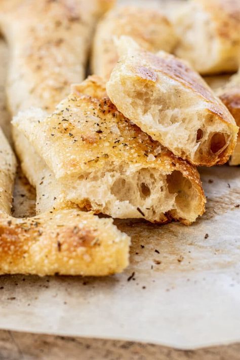 Sourdough Fougasse, Fougasse Recipe, Easy Sourdough, Sourdough Starter Recipe, Biscuit Bread, Favorite Dips, Sourdough Bread Recipe, Coarse Salt, Herbs De Provence