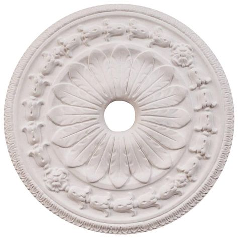 "Santa Maria" Plaster Ceiling Medallions Medallion Ceiling, Plaster Chandelier, Salvaged Decor, Plaster Ceiling, French Chandelier, Metal Wall Light, Metal Pendant Light, Ceiling Medallion, Ceiling Medallions