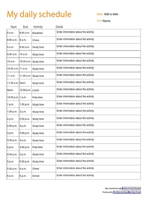 Daily Schedule | PDF #notion_for_readers Self Improvement Daily Schedule, 7 Hours Study Routine, Add Schedule Daily Routines, Reading Schedule College, Study Scedual Aesthetic, Reading Schedule Daily, 888 Rule Schedule, 7 Hour Study Schedule, Schedule Ideas For School