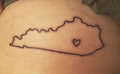 Kentucky Tattoo Design Kentucky Tattoo Ideas, Kentucky Tattoos For Women, Kentucky Tattoo, Kentucky State Flower Tattoo, Kentucky Outline Tattoo, Kentucky Painting Ideas, Kentucky Svg Designs, State Tattoos, Horse Shoe Tattoo