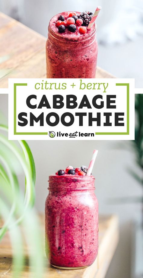 Beets Smoothie, Cabbage Smoothie, Healthy Smoothie Recipe, Spiced Tea, Drinks Smoothies, Meatless Main Dishes, Nutritious Smoothies, Vegetarian Breakfast Recipes, Healthy Drinks Smoothies