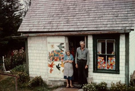 Maudie Lewis, Maude Lewis, Maud Lewis, Grandma Moses, Painted House, Art Brut, Canadian Art, Artist Life, Folk Art Painting