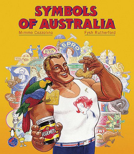 All sizes | 'Symbols of Australia' (ISBN 0-646-40309-5). Illustration: Geoff Cook, 1980 | Flickr - Photo Sharing! Australia Funny, Australian Icons, Happy Australia Day, Media Illustration, Australian Vintage, Australia History, Book Bar, Olden Days, Culture Magazine