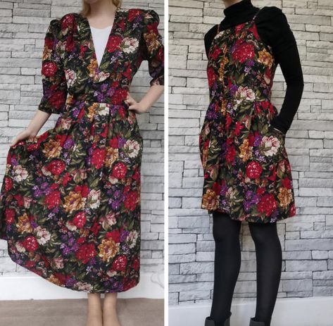 15 People Who Transformed Old Clothes Into Stylish New Outfits Thrift Flip Dress, Dress Thrift Flip, Rockstar Princess, Clothing Repurpose, Thrift Flip Clothes Diy, Thrifted Transformation, Mini Dress Sewing, Diy Y2k, Thrift Flip Ideas