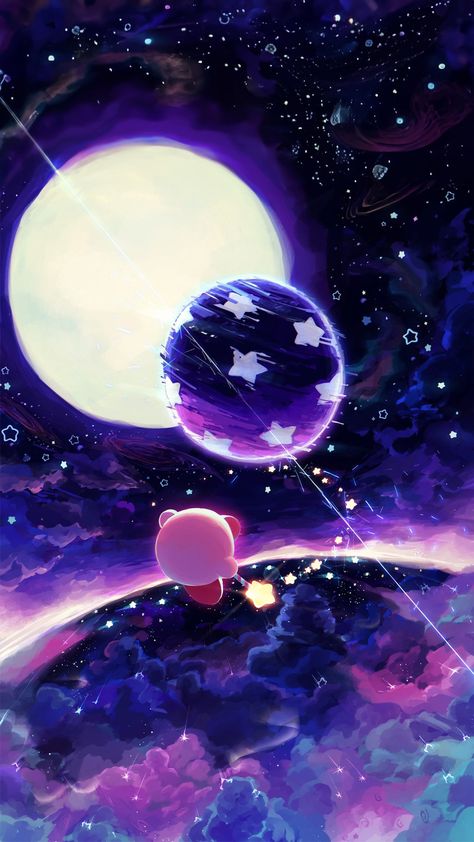 Kirby Void, Nightmare Wallpaper, Kirby Nightmare, Kirby Memes, Space Art Gallery, Kirby Games, Kirby Character, Kirby Art, Nintendo Art