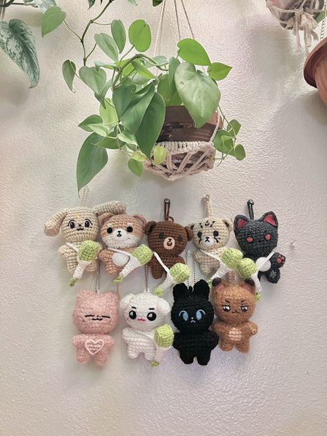 My completed set of crocheted NCT127 10cm dolls 😆 Nct Crochet, 10cm Doll, Crochet Stars, Crochet Things, Crochet Inspo, Crochet Fashion Patterns, Crochet Top Pattern, Crochet Doll, Crochet Fashion