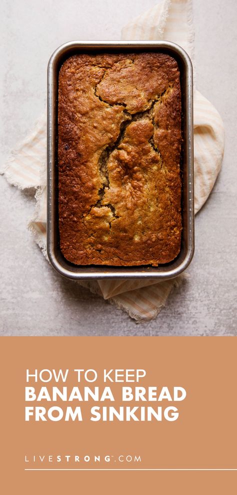 Banana bread that doesn't rise is a real letdown. Typically this is because your leavener expired, you used the wrong amount or your bread is undercooked. Why Does My Banana Bread Sink In The Middle, No Rise Bread, Yoga Flows, Fruit Bread, Wellness Trends, Baked Banana, Senior Health, Good Nutrition, Favorite Comfort Food