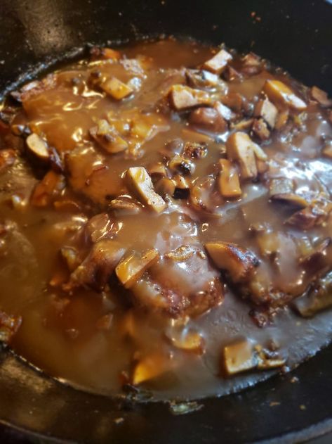 Smothered Venison Steaks - Legendary Whitetails Recipe - Legendary Whitetail's Blog Cajun Venison Recipes, Ways To Cook Deer Steak, Venison Steaks Crockpot, Tenderized Venison Steak Recipes, Sides With Venison, Venison Steak Recipes Skillet, What To Serve With Venison Steaks, Venison And Gravy, Venison Loin Steak Recipes