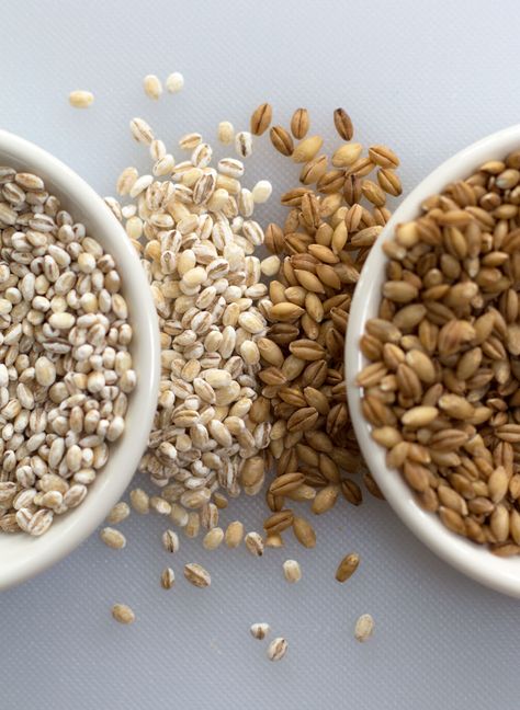 Find out the difference between pearl and hulled barley from Mother Would Know Hulled Barley Recipes, Pearl Barley Recipes, 310 Recipes, Barley Recipes, Pearled Barley, Barley Grain, How To Cook Barley, Recipes Sides, Barley Recipe