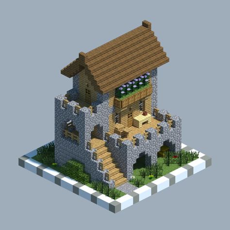 Minecraft Kale, Mc House, Case Minecraft, Minecraft Things, Minecraft Structures, Bangunan Minecraft, Minecraft Cottage, Easy Minecraft Houses, Minecraft House Tutorials