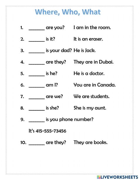 When Where Who What, 5w1h Worksheet, What Where Who Worksheet, What When Where Worksheet, Who What Where Worksheets, Who What When Where Why Worksheet, What Is This Worksheet, Who What Where When Why How Activities, Wh Questions Worksheet For Kids