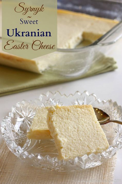 Syrnyk - Sweet Ukranian Easter Cheese -   A lightened version of cheesecake - Cupcakes & Kale Chips Easter Cheese, Gluten Free Brunch Recipes, Easter Cheesecake, Cheese Cupcake, Gluten Free Brunch, Ukrainian Food, Gluten Free Easter, Blessed Easter, Light Dessert