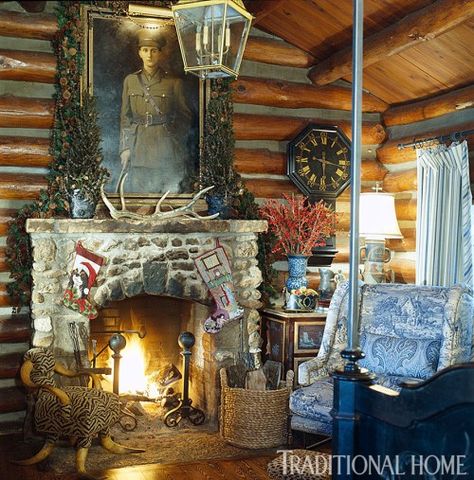 Charles Faudree French Country, Charles Faudree, French Country Christmas, Cabin Christmas, Cabin Vacation, Country Cabin, Enchanted Home, Cabin Style, Cabins And Cottages