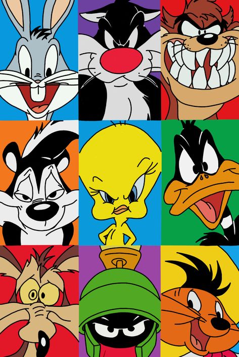 1990s Cartoon Characters, Cartoons 1990s, Painting Clothes, 2000 Cartoons, New Looney Tunes, Sylvester The Cat, Paint Rocks, 90s Cartoons, Rock Ideas