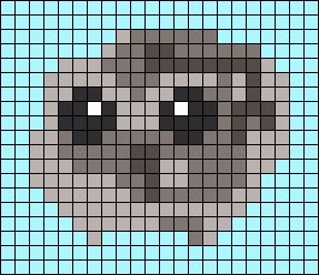 Perler Bead Patterns No Black, 3 Color Alpha Pattern, Ferret Pixel Art, Beginner Pixel Art, Minecraft Tapestry, Cute Pixel Art Ideas, Coquette Alpha Pattern, Cute Animal Pixel Art, Cute Pixel Art Pattern