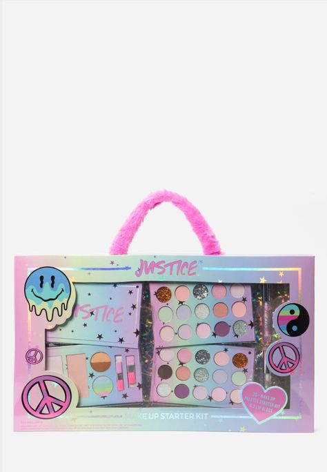 Girl's Makeup Kit Gift Set | Shop Justice Makeup Carrying Case, Justice Store, Justice Accessories, Disneyland Ears, Tie Dye Shoes, How To Dye Shoes, Shop Justice, Xmas Wishes, Shiny Lips