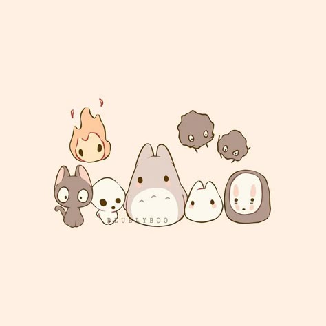 #ghibli #studioghibli #miyazaki #spiritedaway #kikisdeliveryservice #princessmononoke #howlsmovingcastle #myneighbortotoro Cute Ghibli, Studio Ghibli Tattoo, Studio Ghibli Fanart, Personajes Studio Ghibli, Ghibli Tattoo, Studio Ghibli Background, Studio Ghibli Characters, Images Kawaii, Ghibli Artwork