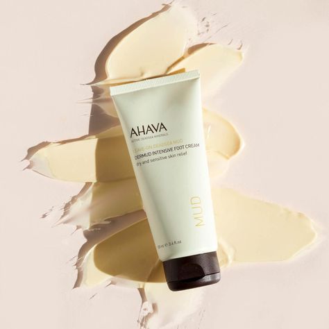 Pamper your feet with AHAVA's Dermud Intensive Foot Cream. This luxurious cream intensely hydrates, moisturizes and heals dry cracked heels and feet. It is enriched with patented Osmoter, Dermud, Hippophae Oil, Lavender Oil and Shea Butter to provide maximum nourishment for soft smooth skin. With 3.4 Fl Oz of this amazing foot cream you can get the relief you need from aching tired feet! Hand & Foot Cream, Butter Extract, Dead Sea Mud, Environmental Damage, Foot Cream, Rough Skin, Soften Skin, Dead Sea, Skin Healing