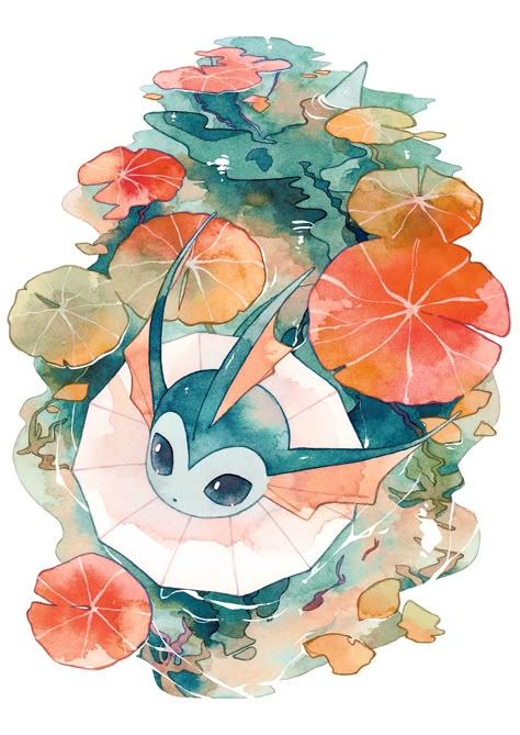 Pokemon Watercolor, Pokemon Painting, Pokemon Poster, Cute Pokemon Pictures, Cute Pokemon Wallpaper, Pokemon Drawings, Pokemon Fan Art, My Pokemon, Arte Fantasy