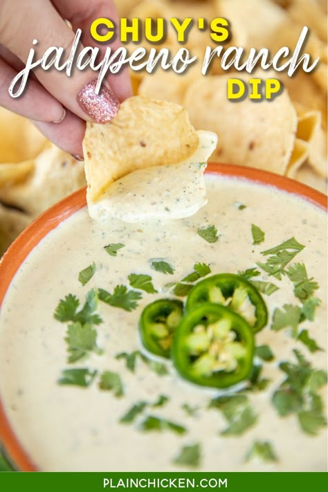 Jalepeno Ranch Dip, Jalapeno Ranch Dip, Jalapeño Ranch Dip, Jalapeno Ranch Dressing, Ranch Dip Recipe, King Ranch Chicken Casserole, Sour Cream Dip, White Chicken Enchiladas, Ranch Chicken Casserole