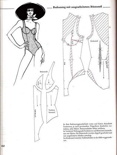 Doll Clothes Tutorial, Moda Academia, Bodysuit Pattern, Lingerie Patterns, Corset Sewing Pattern, Bra Sewing, Swimwear Pattern, Corset Pattern, Sewing Lingerie