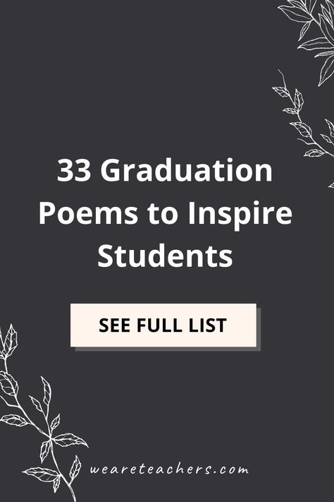 Poems For Graduates, Graduation Poems Inspirational, Graduation Poems High School, Poems For Graduation, Poems About Graduation, Poem On Education, Inspirational Poems For Students, Farewell Poems, Poems For Boys