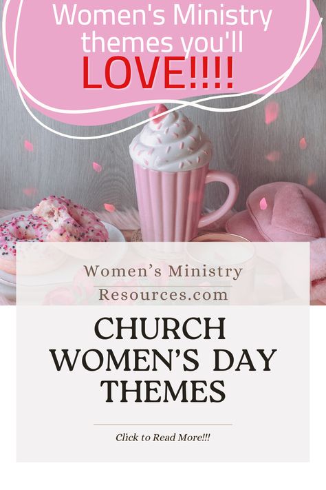 Transform your women's ministry with our thoughtfully crafted themes. Embrace God's love, connect with like-minded women, and create lasting memories. #WOMENSMINISTRY😁 Women Conference Themes, Church Ladies Tea Party, Womens Retreat Themes, Womens Day Theme, Retreat Themes, Womens Ministry Events, Christian Women's Ministry, Ladies Event, Conference Themes