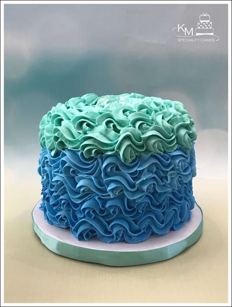 Waves smash cake Smash Cake Ocean Theme, Ocean Themed Smash Cake, Wave Smash Cake, Pool Party Smash Cake 1st Birthdays, Pool Party Smash Cake, Ocean Smash Cake, Under The Sea Smash Cake, Shark Smash Cake, Beatles Birthday Party