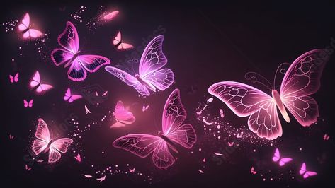 Purple Butterfly Computer Wallpaper, Butterflies Laptop Wallpaper, Desktop Background Images Laptops, Butterfly Wallpaper Landscape, Purple Background Butterfly, Computer Wallpaper Aesthetic Purple, Background Images For Computer, Wallpaper For Powerpoint, Pink Background Landscape