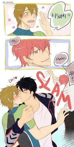 Sousuke Yamazaki, Makoto Tashibana, Kisumi XD I laughed way harder than I should've Free Sosuke, Makoto Free, Kisumi Shigino, Sosuke Yamazaki, Yamazaki Sousuke, Free Makoto, Sousuke Yamazaki, Makoto Tachibana, Free Eternal Summer