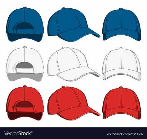 Accessories Design Sketch, Cap Drawing, Cap Mockup, Flat Sketches, Sports Graphic Design, Media Logo, Blue Tree, Anime Drawings Tutorials, Svg Free