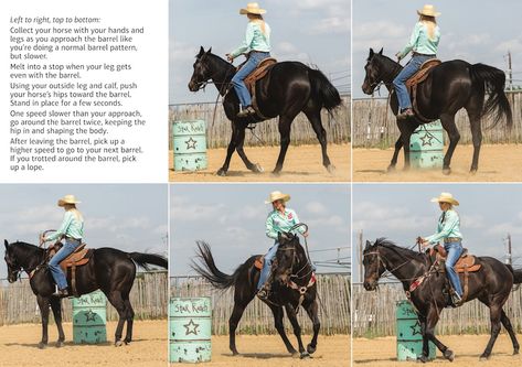 Barrel Drills, Barrel Racing Exercises, Barrel Racing Training, Horses Training, Barrel Racing Tips, Barrel Race, Horse Training Exercises, Barrel Racing Saddles, Riding Tips