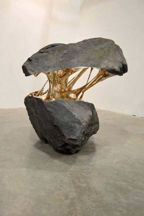 Romain Langlois - Space Attraction, bisected boulder bronze sculpture For Sale at 1stDibs Art Pierre, Colossal Art, Modern Crafts, Contemporary Sculpture, Stone Sculpture, Sculpture Installation, Land Art, Abstract Sculpture, Bronze Sculpture