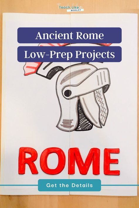 Ancient Rome Lessons, Ancient Rome Activity, Ancient Civilizations Lessons, Ancient Rome Projects, Rome Activities, Homeschool History, Easy Activities, Engaging Lessons, Student Project