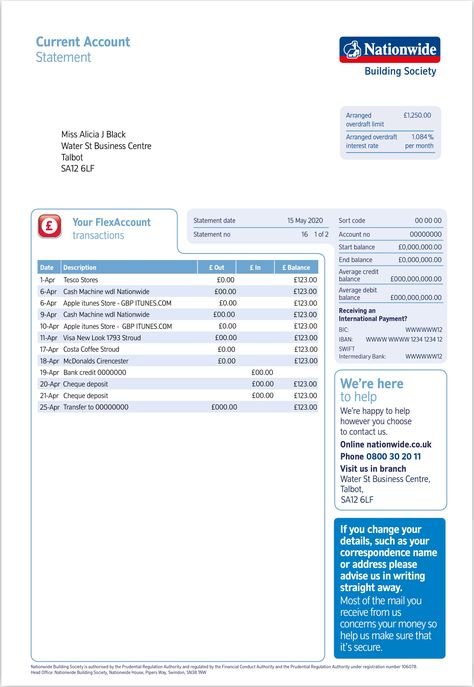 contact - denisyll123@gmail.com NATIONWIDE Bank Statement Psd Template Barclays Bank Statement psd template. Fully editable photoshop template. High quality template. Easy to customize, Layer based, fonts included. Best for Ebay account verification Bitcoin wallet verification Any Kinds of payment gateway site Online Shop and almost, all kinds of online account verification. etc Flowchart Diagram, Barclays Bank, Bank Account Balance, Fillable Forms, Account Verification, Cash Machine, Statement Template, Payment Gateway, Credit Card Statement