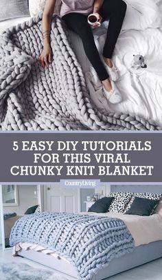 Diy Knit Blanket, Chunky Blankets, Arm Knitting Blanket, Arm Knit, Diy Hanging Shelves, Hand Knit Blanket, Knit Blankets, Wine Bottle Diy Crafts, Blanket Diy