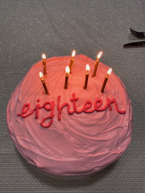 Eighteen Birthday Cake, 18th Birthday Party Themes, 18th Cake, Eighteenth Birthday, Cute Birthday Pictures, 18th Birthday Cake, 19th Birthday, 18th Birthday Party, Cute Birthday Cakes