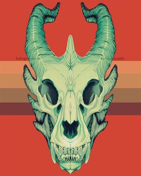 Dragon Skull Art, Skull Monster Art, Dragon Skull Drawing, Dragon Skull Tattoo, Animal Skull Drawing, Monster Skull, Skull Monster, Skull Dragon, Dragon Anatomy