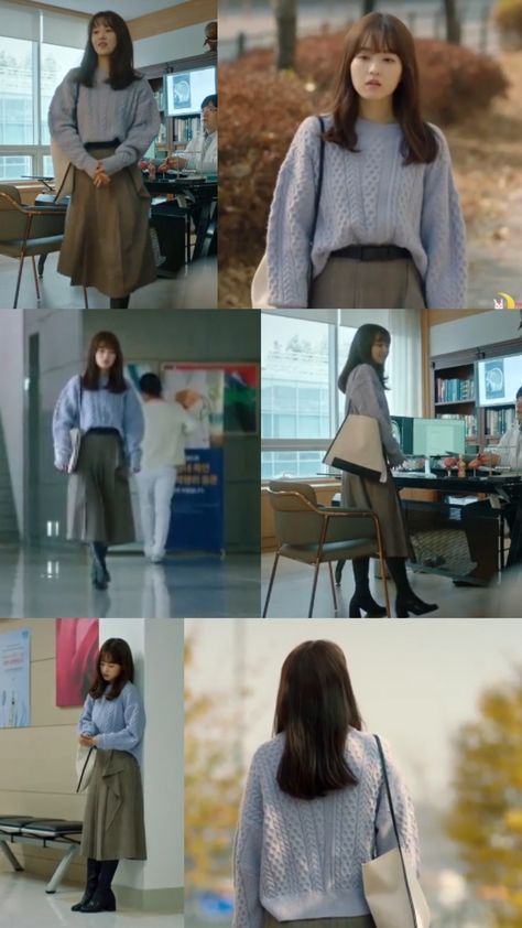 Kdrama Modest Outfit, Korea Office Fashion, K Drama Female Lead Outfits, My 19th Life Kdrama Outfits, Winter Kdrama Outfits, Kdrama Female Lead Outfits, K Drama Winter Outfits, Kdrama Dress Outfit, Cute Kdrama Outfits