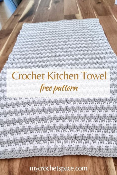 Crochet Dish Drying Towel, Crocheted Tea Towels, Crochet Housewarming Gift Free Pattern, Easy Crochet Dish Towel Free Pattern, Dish Towel Crochet Pattern Free, Crochet Tea Towels Free Pattern, Crochet Kitchen Towel Pattern, Crochet Dishtowel Free Pattern, Crochet Tea Towels