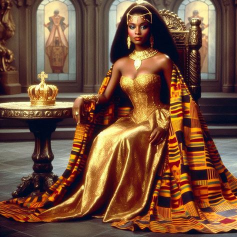 African Women Warriors Goddesses, Egyptian Female Clothing, Coming To America Party Theme Outfits, Egyptian Women Aesthetic, Egyptian Goddess Aesthetic, Black Royalty Aesthetic, Egyptian Style Dress, African Portraits Art, Oshun Goddess