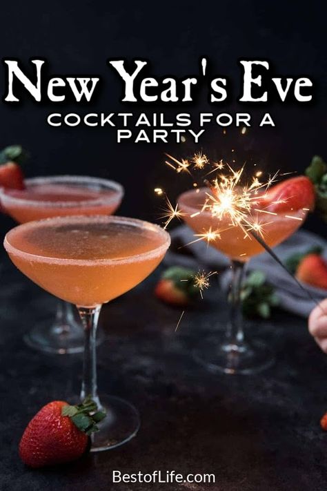 New Year’s Eve cocktails help you make New Year’s Eve that much more special as you celebrate the year with friends and family and welcome in the New Year. New Year’s Eve Party Ideas | Drink Ideas | Party Planning | Cocktail Recipes | Drink Recipes | Holiday Party Recipes | Holiday Drinks for Adults | Cocktails for Holiday Parties | Cocktails for New Years | New Years Drink Recipes #cocktailrecipes #newyearseve via @thebestoflife New Years Eve Large Batch Cocktails, New Year Eve Cocktails Drinks, New Years Pitcher Drinks, New Year’s Eve Mimosas, Nye Vodka Cocktail, New Year’s Eve Margarita, Nye Party Drinks, New Years Eve Pitcher Cocktails, New Years Signature Cocktail